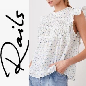 NWoT Rails Filomena Bluebell Eyelet Top s